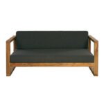 Morlan 63.4'' Teak Outdoor Loveseat