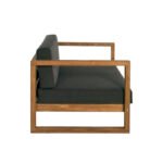 Morlan 63.4'' Teak Outdoor Loveseat - Image 3