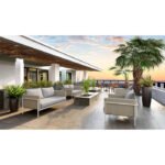 Morriston Outdoor Armless Lounge Chair with Cushion - Image 3