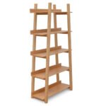 Natural Tristan 5 Tier Bookshelf - Image 2