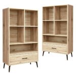Niva 3 Tier Bookcases (Set of 2)
