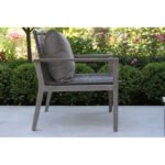 Outdoor Armless Lounge Chair with Cushion (Set of 2) - Image 3