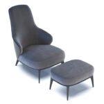 Minotti Leslie Bergere Velvet Armchair - Image 2