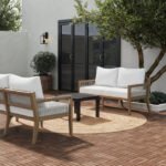 Parklawn 56" Wide Outdoor Loveseat with Cushions - Image 2