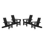 Ratcliff Outdoor Adirondack Chair Set (Set of 4)