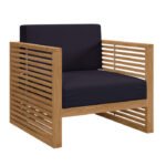 Rayana Teak Wood Outdoor Patio Armchair - Image 3