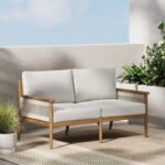Rydell 55'' Wide Outdoor Reversible Patio Sofa with Cushions