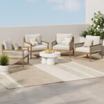 Rydell Patio Chair with Cushions (Set of 4)