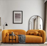 Bacio Boucle Stretch Velvet Sofa - Image 3
