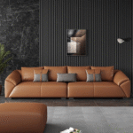 Lshine Couch Leather Sofa - Image 2