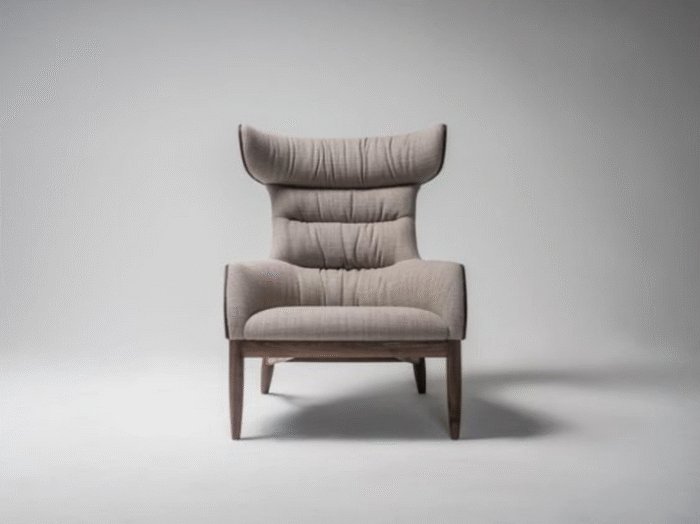 Beatrix High Back Curved Easy Arm Chair - Image 5