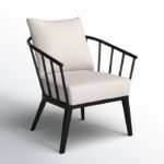 Serena Metal Outdoor Lounge Chair with Sunbrella Cushions - Image 2