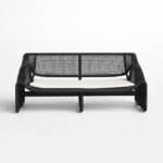 Shea 63'' Wicker Outdoor Loveseat