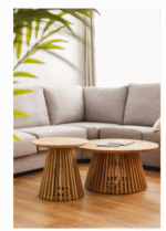 Jeanette Engineered Round Solid Wood - Image 2