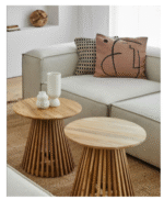 Jeanette Engineered Round Solid Wood - Image 3
