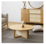 Mistry Cross Legs Japandi Style Coffee Table - Image 3