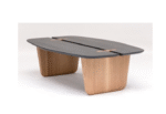 Surf Shaped Foldable Wooden Coffee Table - Image 5