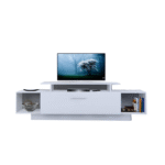 Amitra TV unit with shelving unit and MDF top shelf unit - Image 4