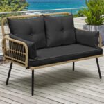 Veda 44.9'' Wicker Outdoor Loveseat - Image 2