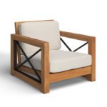 Vella Teak Patio Chair with Cushions - Image 3