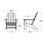 Vineyard Curveback Resin Adirondack Chair - Image 2