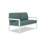 Vivant 56.25'' Metal Outdoor Loveseat with Sunbrella Cushions - Image 3