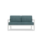 Vivant 56.25'' Metal Outdoor Loveseat with Sunbrella Cushions