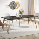 Dining Table, 70.9? Kitchen Dinner Table for 6 to 8 People - Image 8
