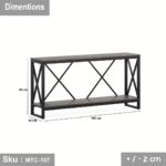 Electrostatic painted metal console - MTC-107 - Image 3
