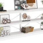 Sofa Table, 3 Tiers TV Stand Console Table