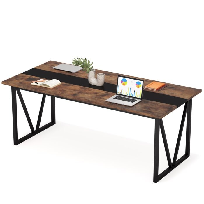 Conference Table, 6FT Meeting Room Table Executive Desk - Image 1