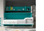 Bedroom with horizontal folding bed with desk. - Image 2