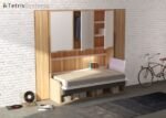 VERSATILE 190 x 90 folding sofa bed with wardrobe - Image 2