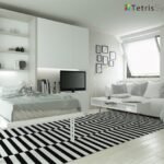 WALLBED folding living room bed 90 x 190 thick 5 cm.