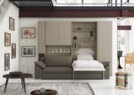 Vertical folding bed with sofa and wardrobe - Image 2
