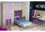 Children's room with vertical folding wardrobes. - Image 2