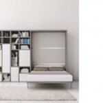 Italian furniture with folding bed for living room