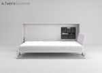 Horizontal folding bed depth 35 and desk - Image 3
