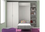 Children's room with vertical folding bed and two-door wardrobe - Image 3