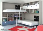 Children's room folding bunk beds