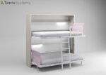 Folding bunk bed depth 45 cm. with light