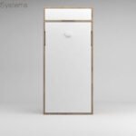 Vertical folding bed with lift-up loft
