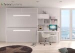 Youth room with folding bunk bed and desk