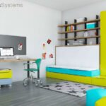 Folding bed Banquetta 190 x 90 drawers and table