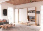 Living room with folding WALLBED and wardrobe - Image 2