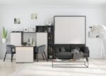 Living room with 150x190 vertical folding bed with NORDIK sofa - Image 3