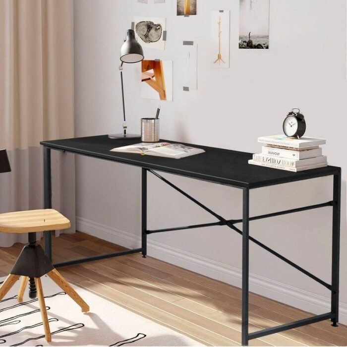 Melamine wood desk - MTC-012 - 75cmX90cm - black color - Image 1
