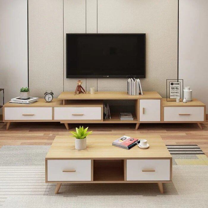 TV table and coffee table made of high-quality MDF wood - HFS-014 - Image 1